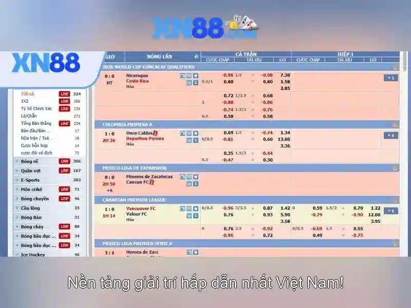 xn88: Nền tảng trò chơi trực tuyến và trải nghiệm người dùng